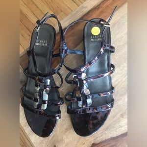 Stuart Weitzman leather sandals size 10 used twice
